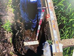 水路補修の様子