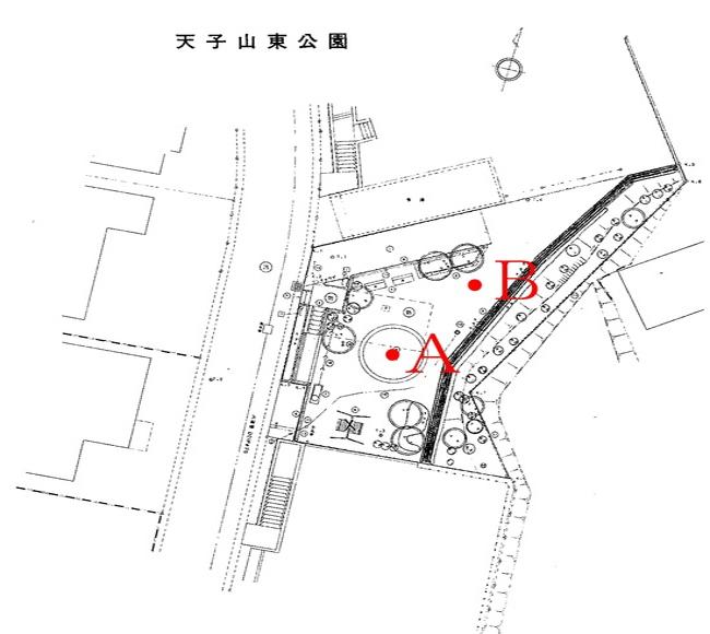 天子山東公園測定地点