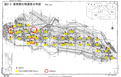 窒素酸化物濃度線図（令和6年度）