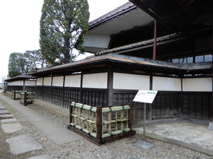 設置された竹垣の画像