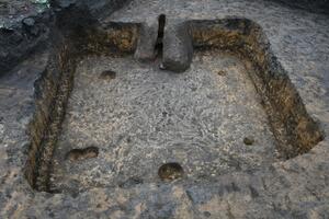別当地遺跡で確認された竪穴建物の写真