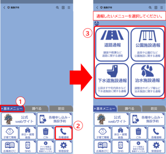 LINE通報の手順