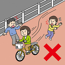 自転車歩道通行