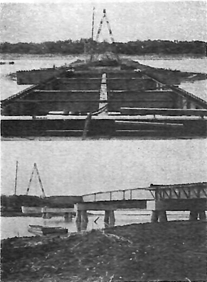 手賀沼架橋工事の写真