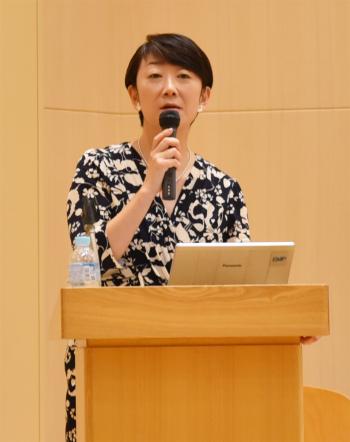 2019年6月30日我孫子市男女共同参画講演会、女性活躍支援のためのアイエスパートナーズを作った講師の山田メユミさん
