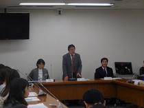 我孫子市立6保育園保護者の会連絡協議会懇談会で挨拶1