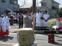 竹内神社例大祭式典で挨拶3