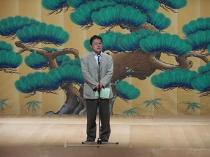 我孫子市民文化祭　謡曲と仕舞の会で挨拶1