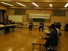 我孫子市防犯協会定期総会で挨拶1