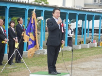 東葛飾地区老人スポーツ大会で挨拶2