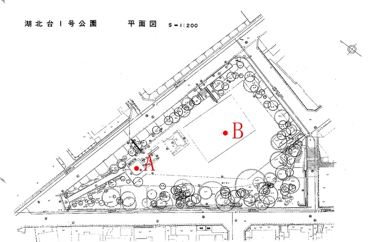 湖北台1号公園測定地点