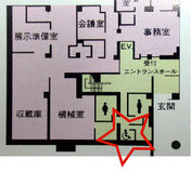 身障者トイレの位置の図