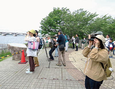探鳥会の様子