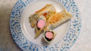 魚肉ソーセージ包み焼きの写真
