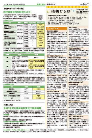 広報あびこ4月16日号6面