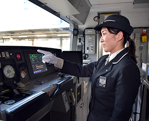 JR東日本我孫子運輸区の女性運転士